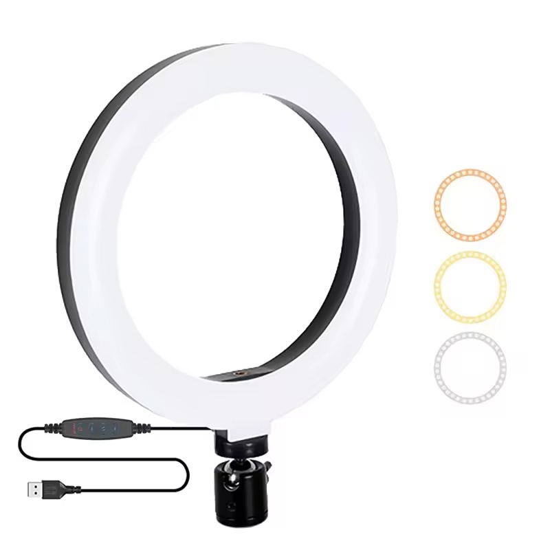 Photography Lighting Tool - 16/26/33 センチメートル自撮りリングライト写真撮影補助光 LED リングランプグローソフトアイプロテクション写真撮影ランプ用品ホームスタジオ