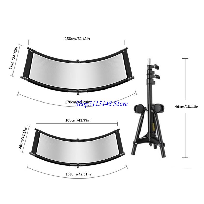 Photography Lighting Tool - F3MA 金属フレーム付きコンパクトに湾曲した写真用リフレクタースタジオ照明ツール