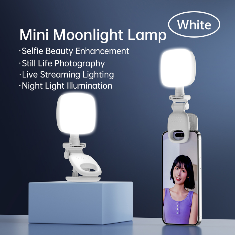 Photography Lighting Tool - ポータブルLEDセルフィーライトカメラミニフィルライト充電式スマホナイトライトUSBクランプランプ、ノートパソコン、タブレット、TikTokビデオ用