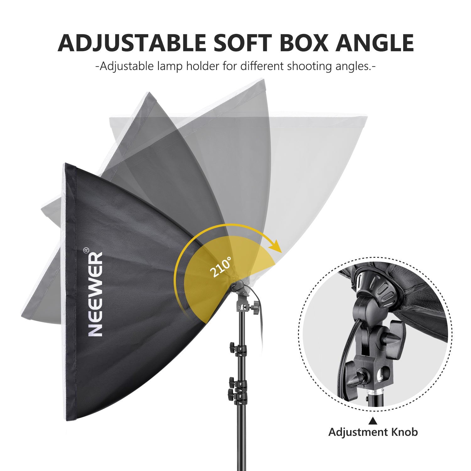 Photography Lighting Kit Neewer - 2025年製 Neewer 700W プロ仕様写真撮影用 24x24インチ/60x60センチ ソフトボックス