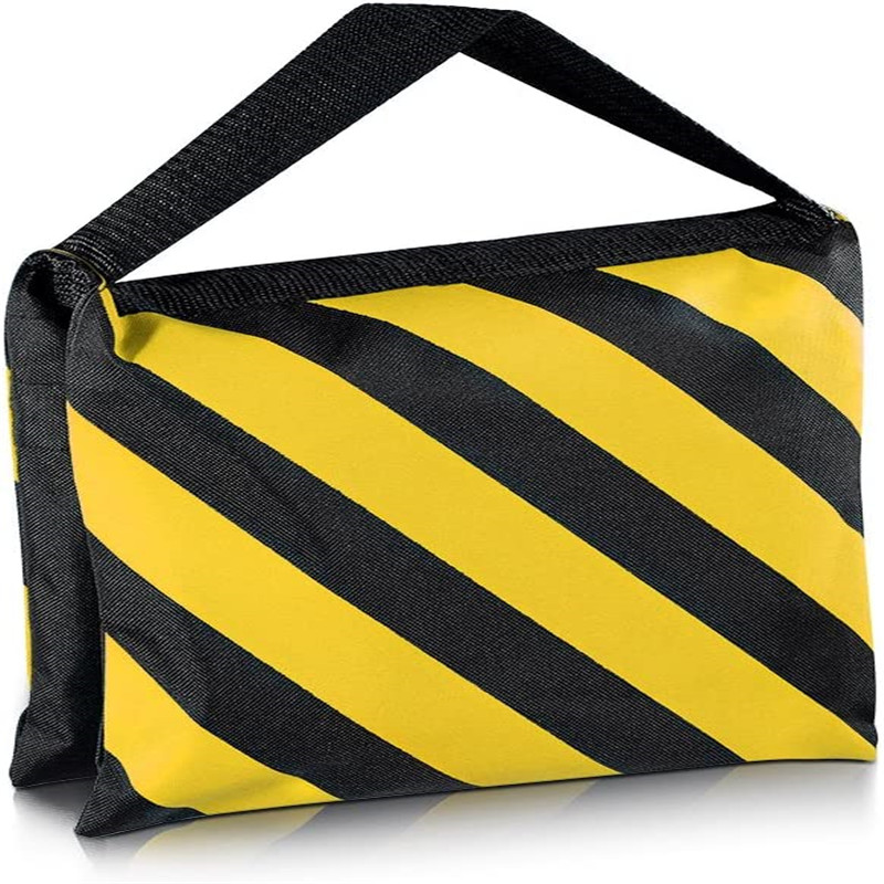 Photography Lighting Bag - 新しいウェイトバッグ 黄色と黒のサンドバッグ ヘビーデューティーサンドバッグ 写真撮影用背景幕スタンド フォトスタジオ ブームアーム三脚