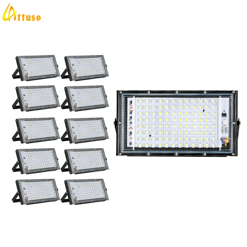 Photography Lighting Uk - 防水LEDフラッドライト,屋外リフレクター,街路灯,壁スポットライト,ip65,ac 110v,220v,50w,100w