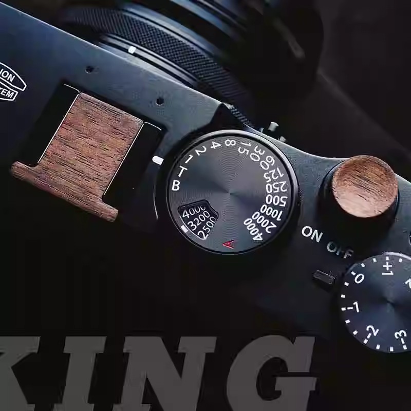 Fujifilm Camera X-T30 Ii - カメラ木製シャッターリリース木製ボタンと木製ホットシューカバー富士フイルム X-T30 XT30 ii X100V X100VI