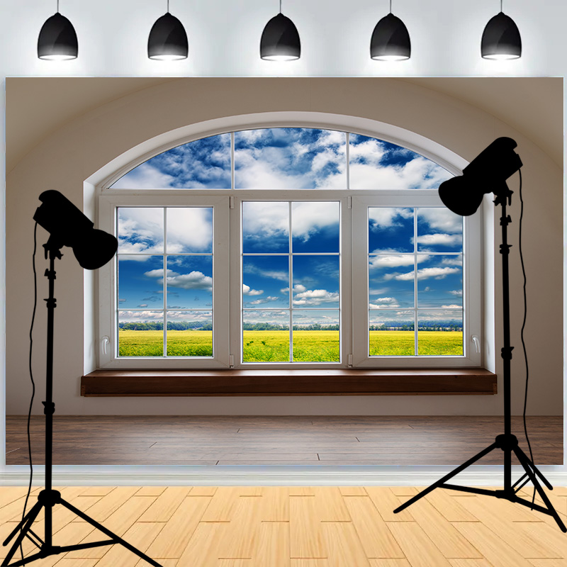Photography Lighting Portrait - 屋内ステージ グラデーショントーン ハローライト 撮影背景 ポートレート撮影 しわ防止