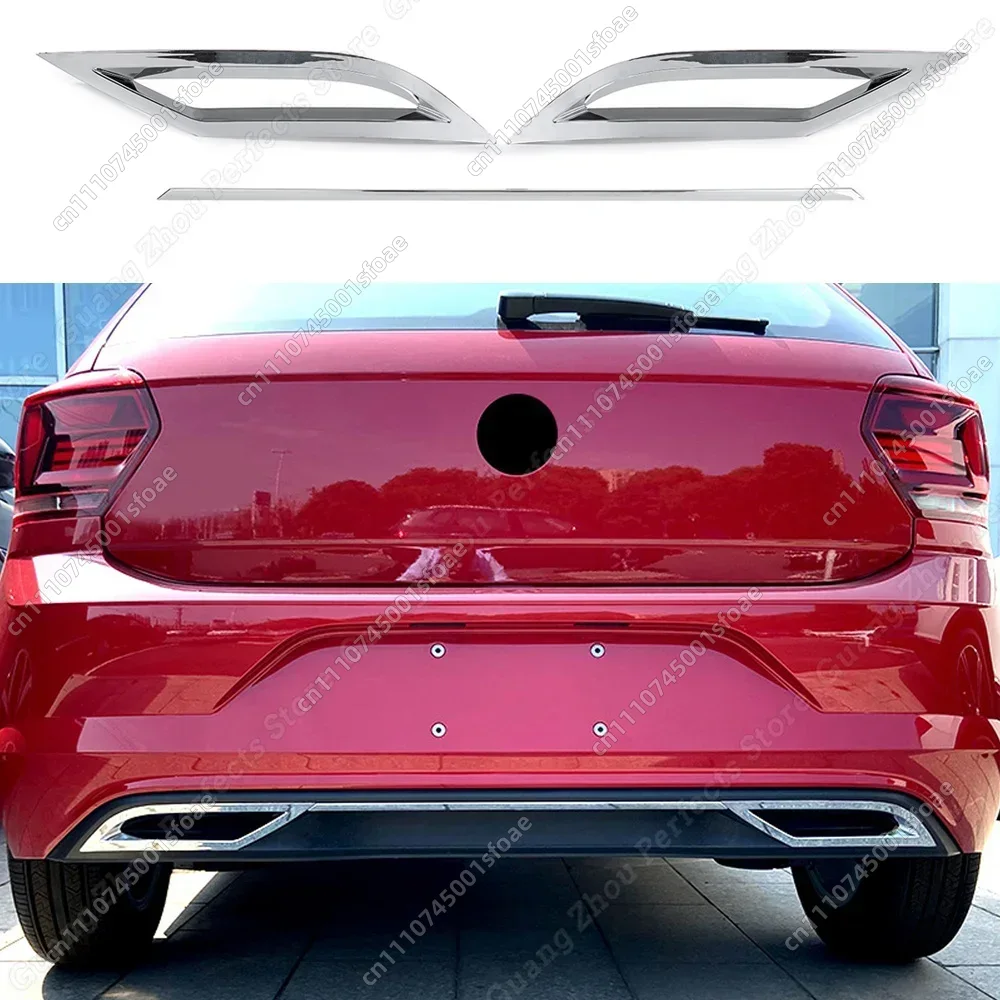 Diffusion Material Roll - VWポロ6 MK6用 3ピース リアバンパーディフューザー リップスポイラー エアアウトレット