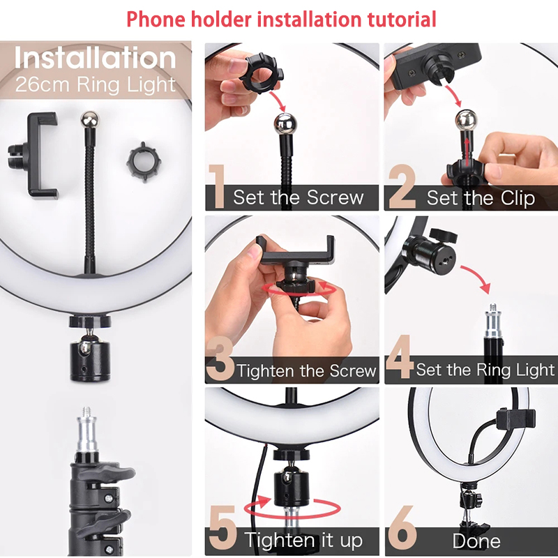 16/26/33 センチメートル自撮りリングライト写真撮影補 - Photography Lighting Tool のレビューと価格