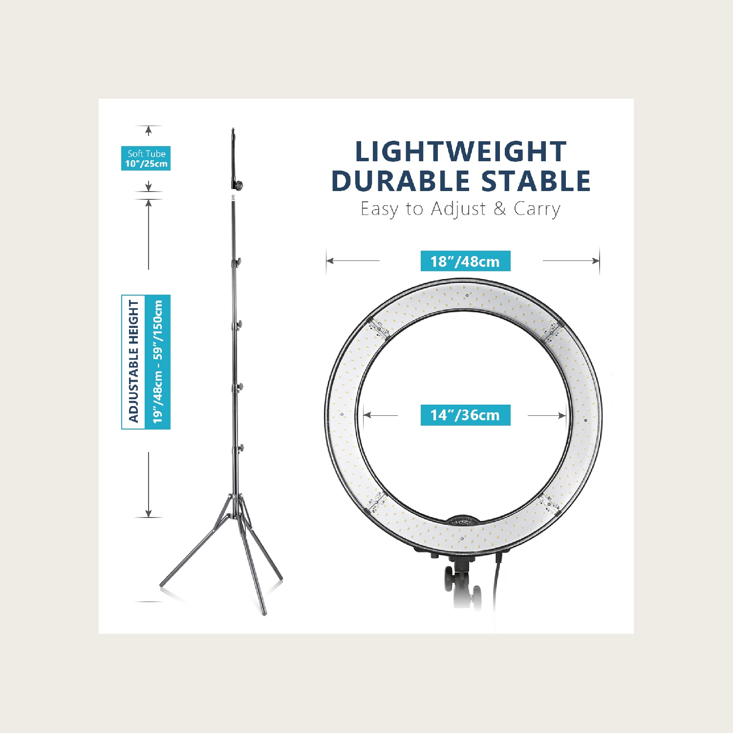 NEEWER RL‑18 18 インチ 55W 5600K  - Photography Lighting Kit Neewer のレビューと価格