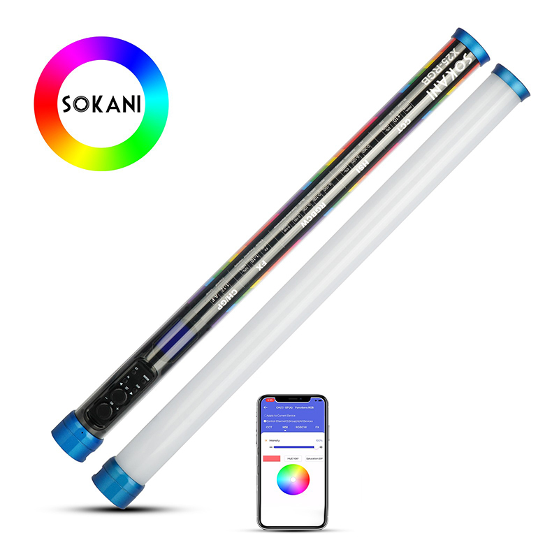 Sokani-RGB LEDビデオライトワンドスティック,バ - Photography Lighting Styles のレビューと価格