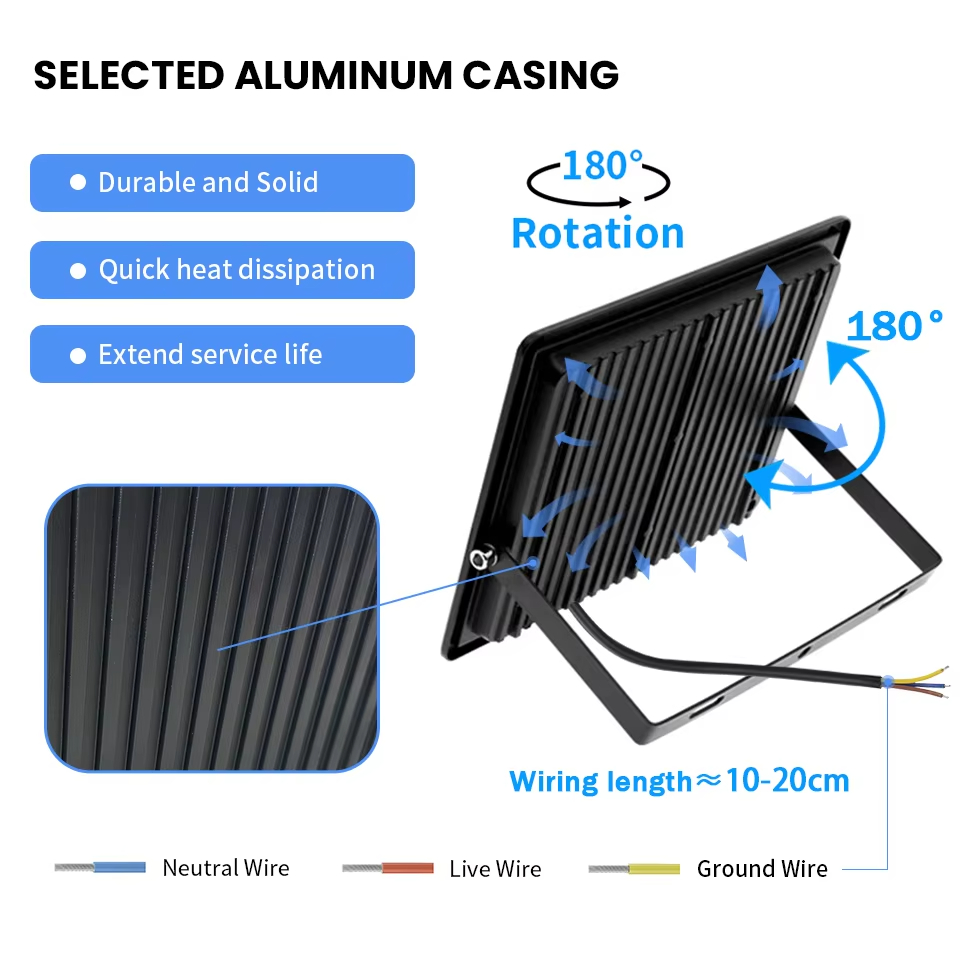 LED 投光器 LED リフレクター AC220V 100  - Photography Lighting Uk のレビューと価格