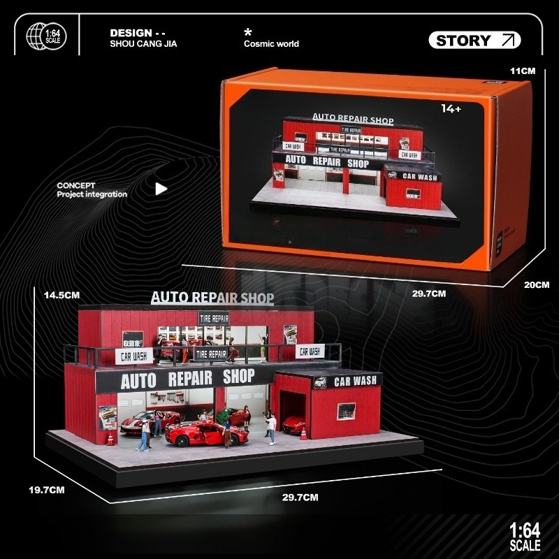 1:64 多層コンテナガレージシミュレーションミニチュア駐車 - Photography Lighting Simulation のレビューと価格