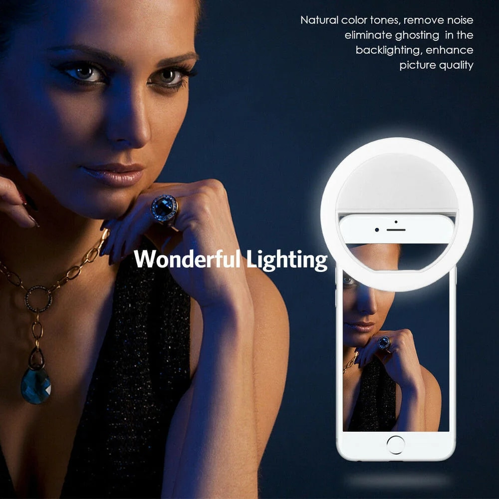 LEDセルフィーフィルライトUSB充電式LEDセルフィーリン - Photography With Lighting のレビューと価格