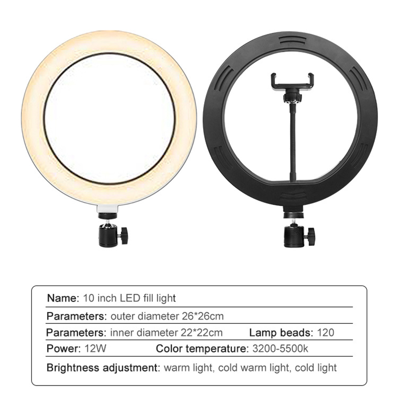 Youtube撮影vlog selfie円形リングライトle - Photography Lighting Tool のレビューと価格