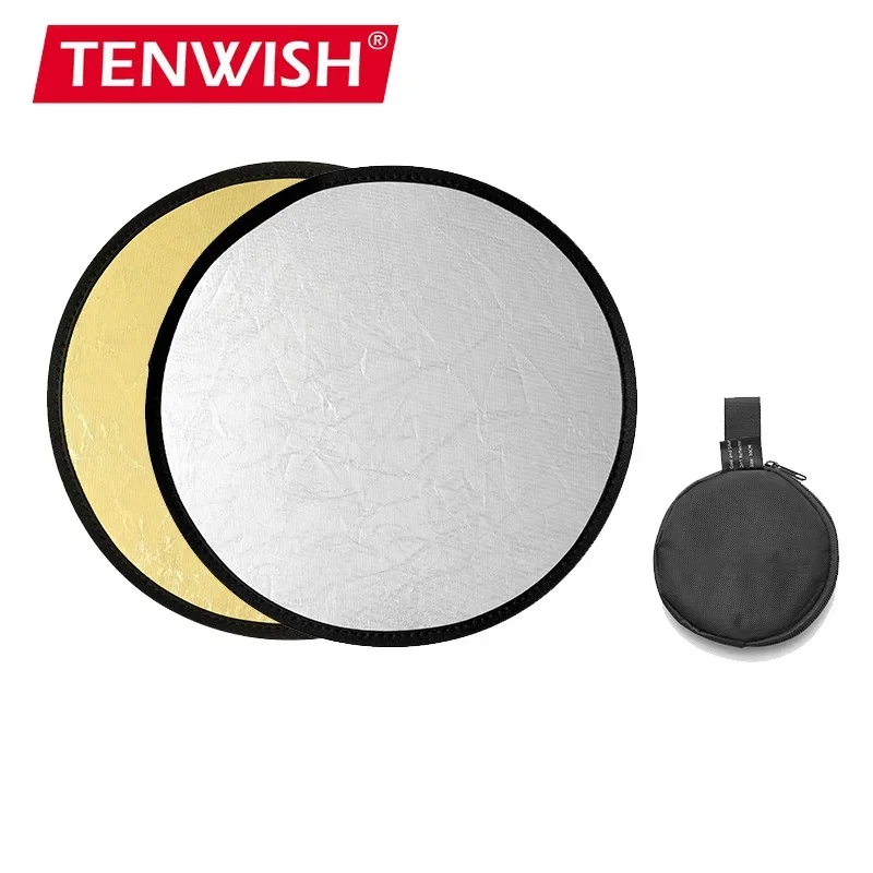 Tenwish-ミニ写真リフレクター、折りたたみ式マルチディ - Reflector Disc Silver のレビューと価格