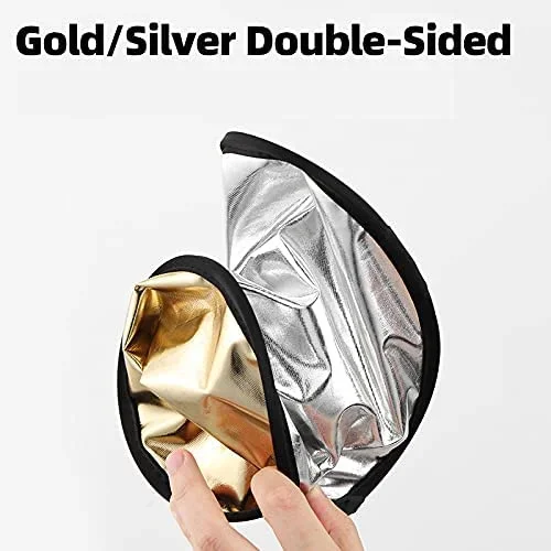 Tenwish-ミニ写真リフレクター、折りたたみ式マルチディ - Reflector Disc Silver のレビューと価格