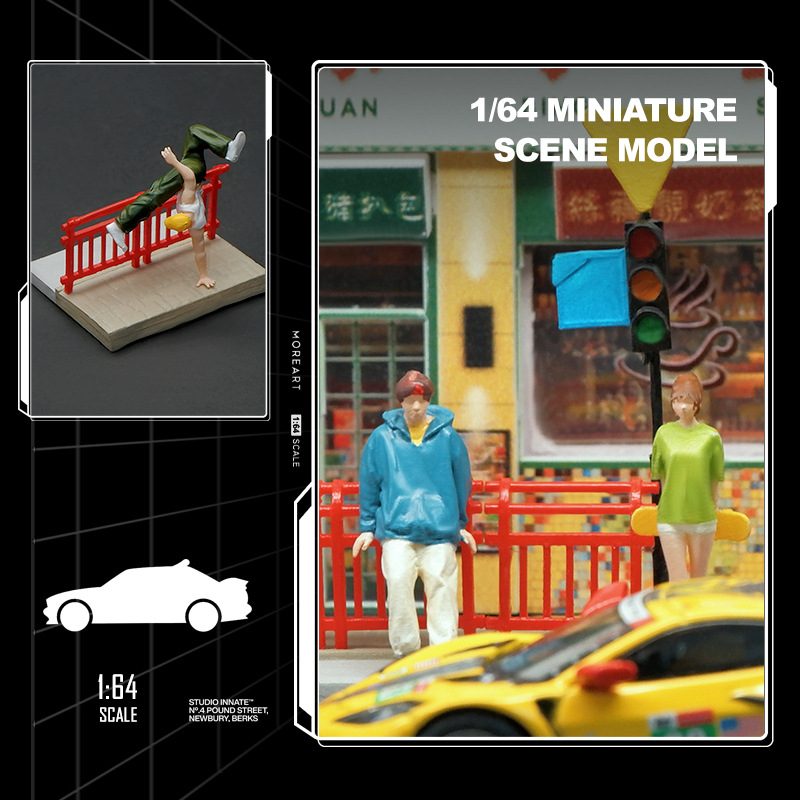 1:64 シミュレーション信号機手すりミニチュアアクションフ - Photography Lighting Simulation のレビューと価格