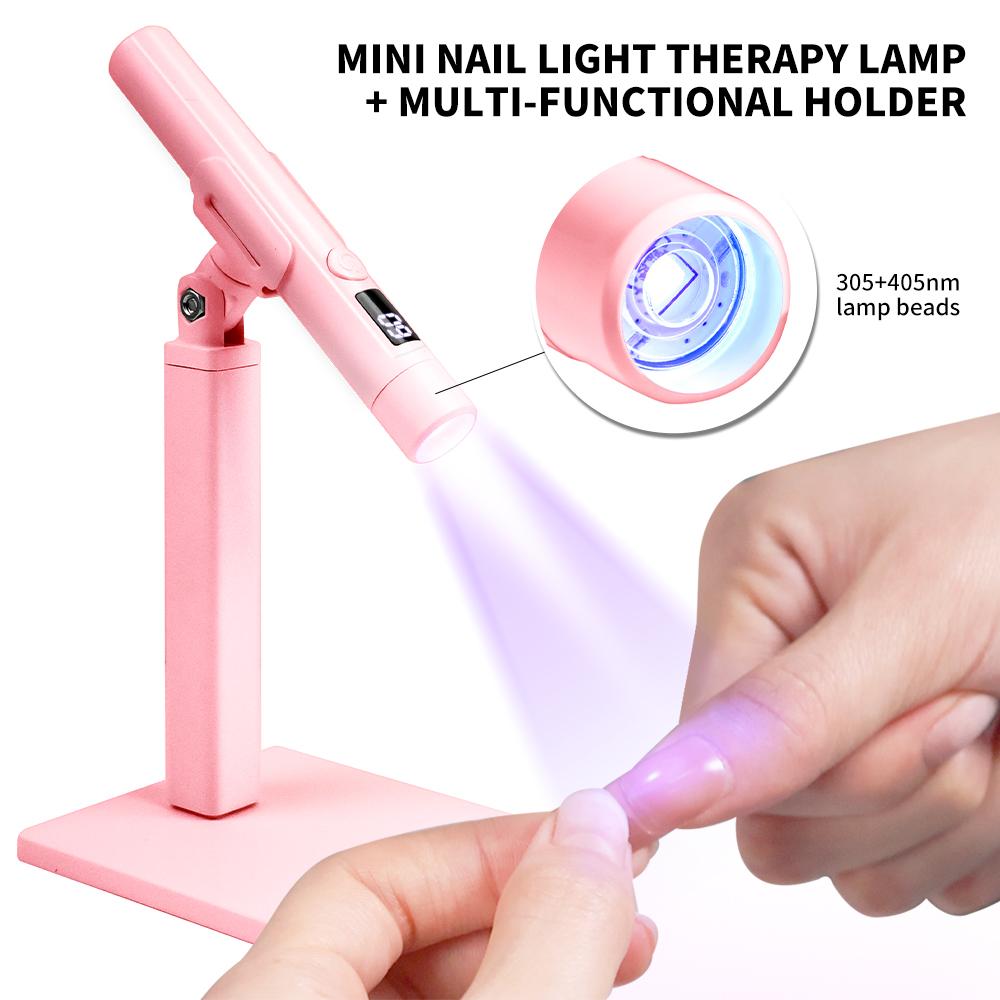 ポータブルネイル UV LED ランプ充電式爪用ジェルポリッ - Photography Lighting Portrait のレビューと価格