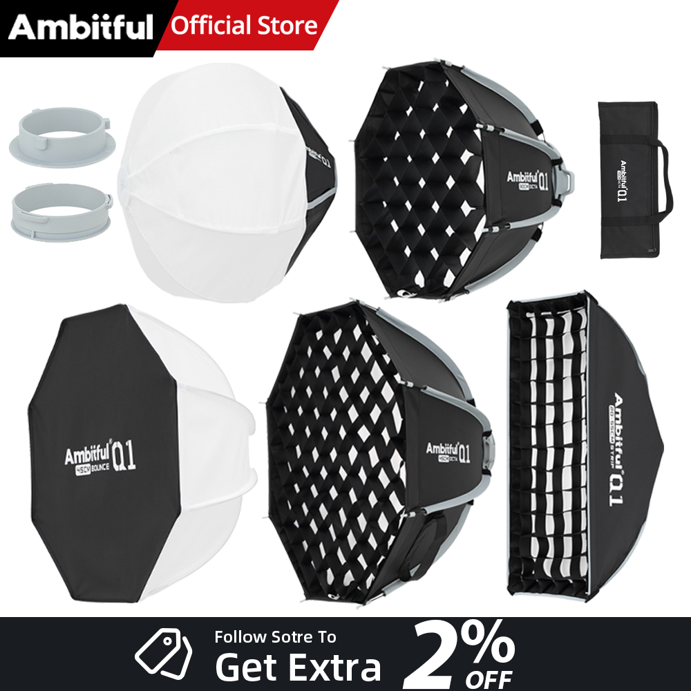 AMBITFUL Q1 ミニボーエンズ ミニゴドックス マウ - Photography Lighting Diffuser のレビューと価格