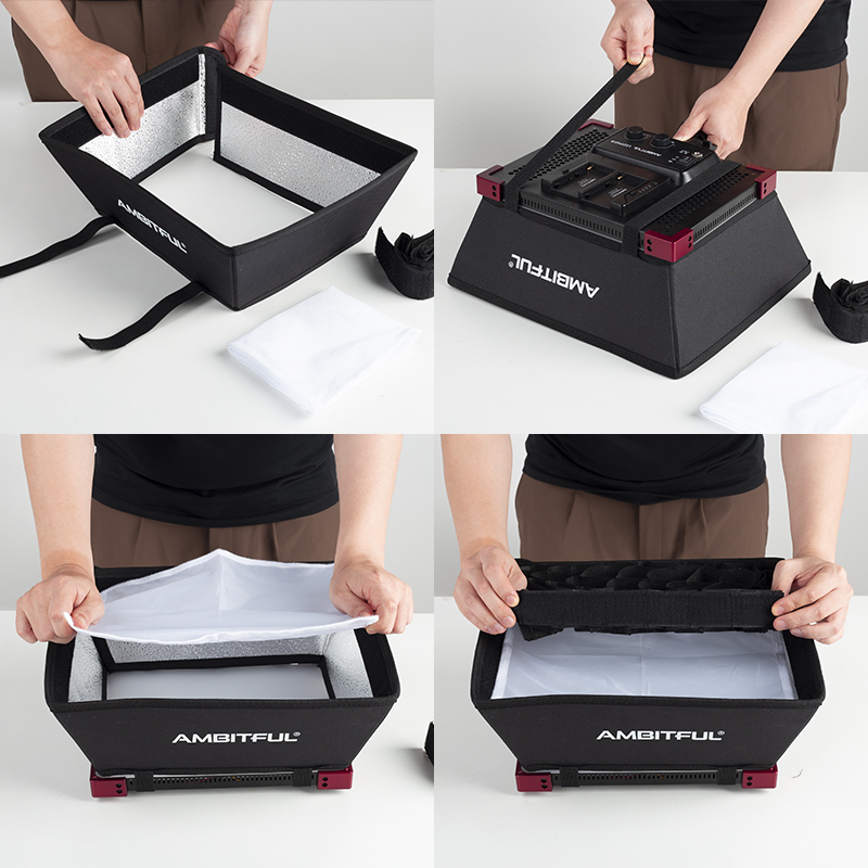 AMBITFUL LEDP60C 専用ソフトボックス フラッ - Photography Lighting Brands のレビューと価格