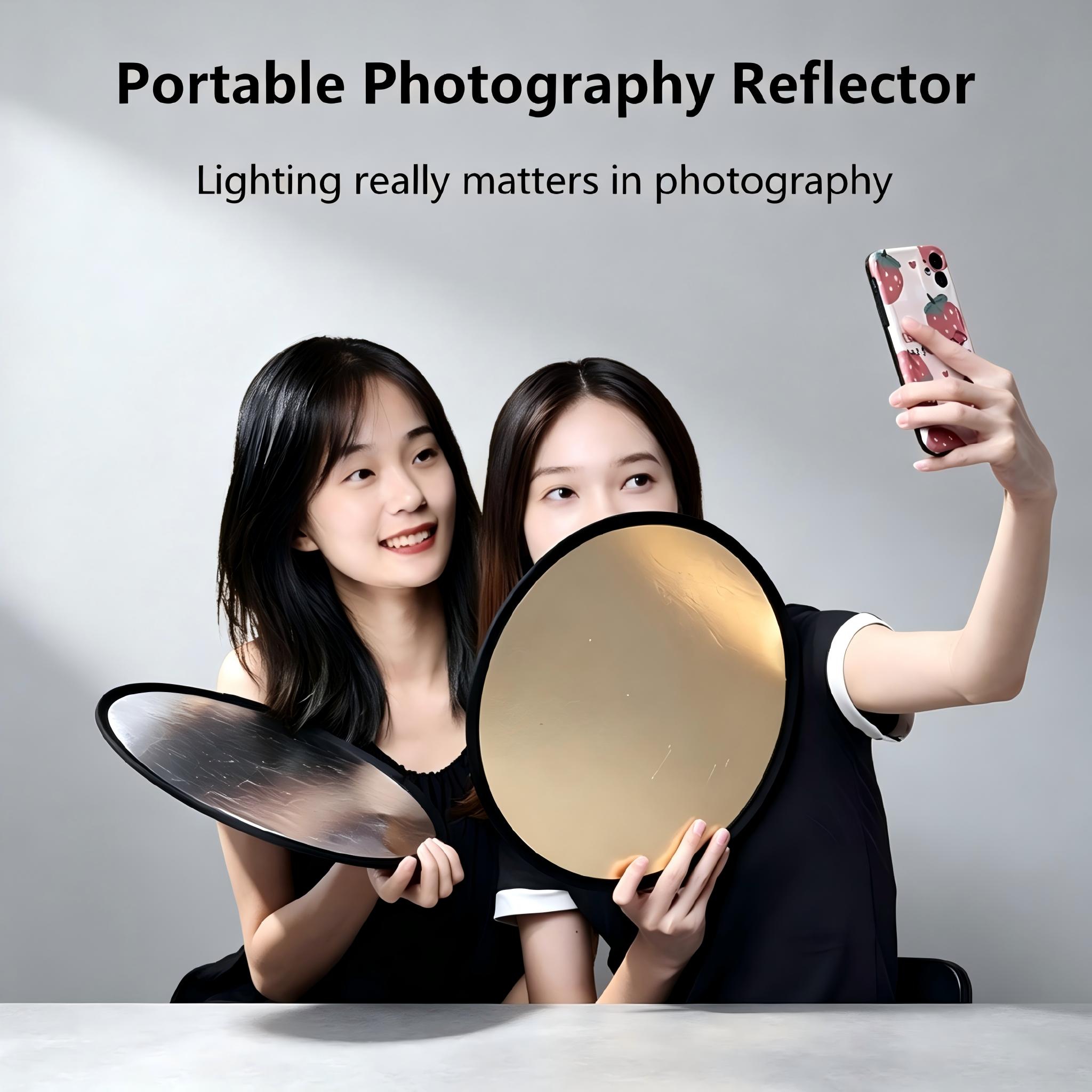 30cm、60cm 丸型両面シルバーホワイトリフレクター 折 - Reflector Disc Silver のレビューと価格