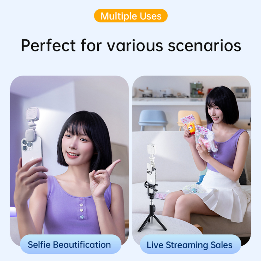 ポータブルLEDセルフィーライトカメラミニフィルライト充電式 - Photography Lighting Tool のレビューと価格