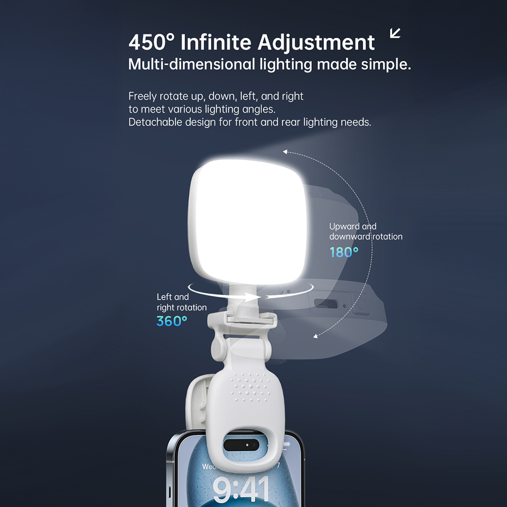 ポータブルLEDセルフィーライトカメラミニフィルライト充電式 - Photography Lighting Tool のレビューと価格