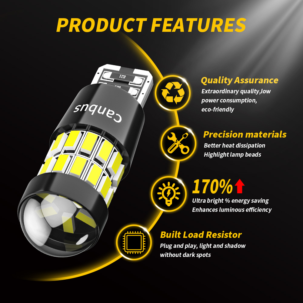 DXZ 2 個 W5W T10 LED 電球レンズ 30SM - Interior Photography Lighting のレビューと価格