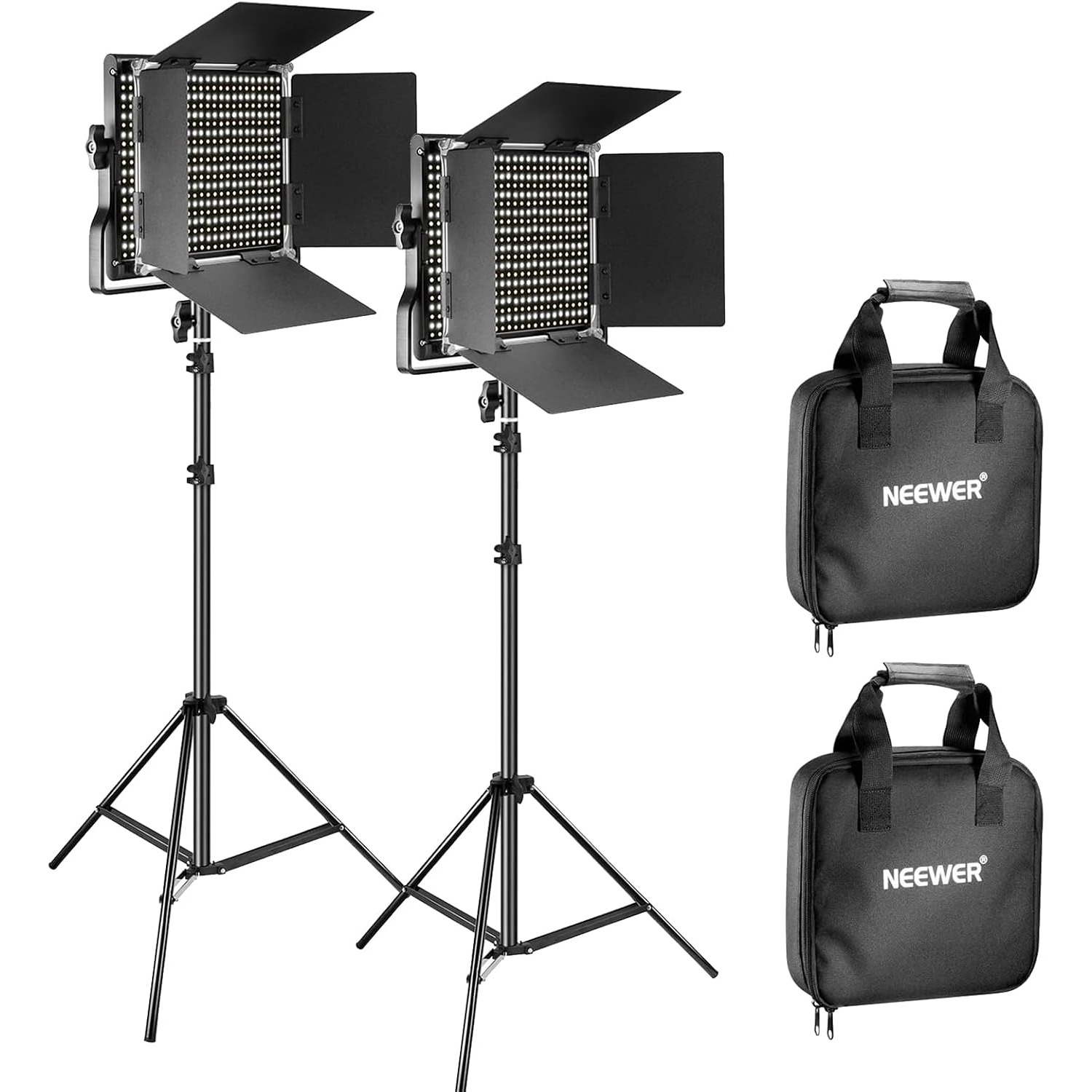 NEEWER 2パック 660 LEDビデオライトキット、3 - Photography Lighting Kit Neewer のレビューと価格