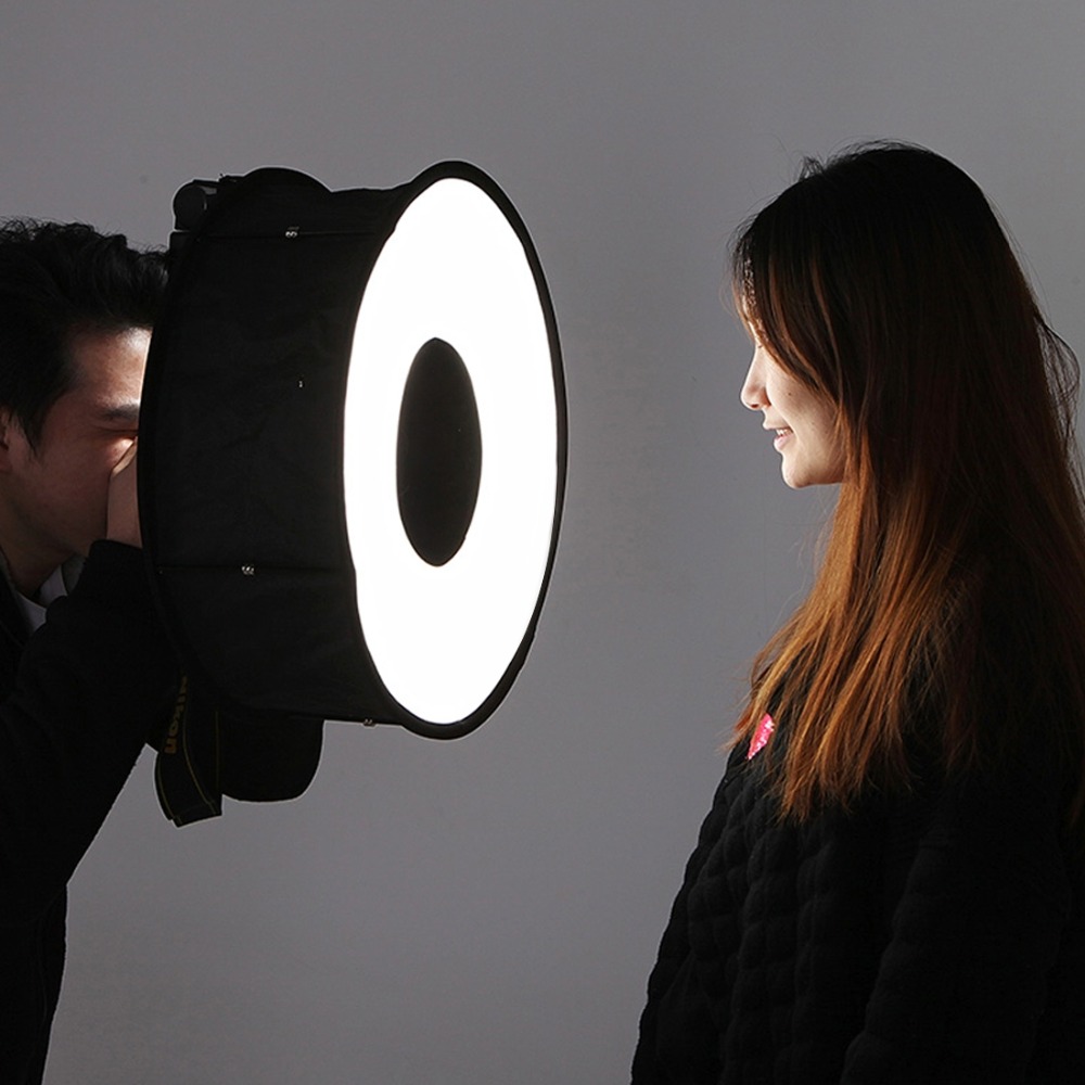 45cmリングソフトボックス、スピードライト用ラウンド型フラ - Photography Lighting Styles のレビューと価格