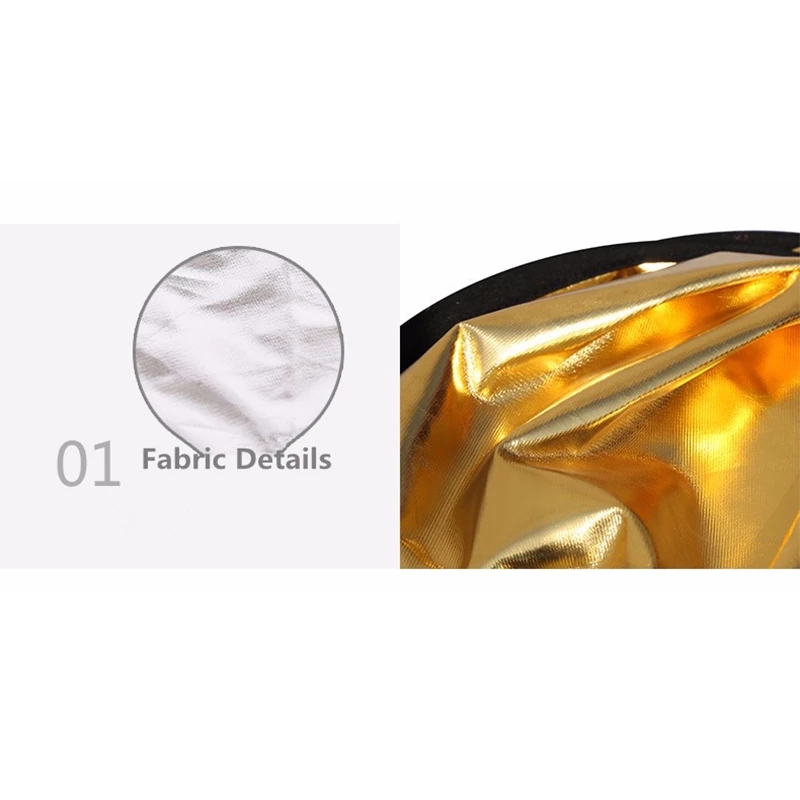 フォトスタジオ用の楕円形の折りたたみ式ライト,2 in 1, - Reflector Disc Silver のレビューと価格