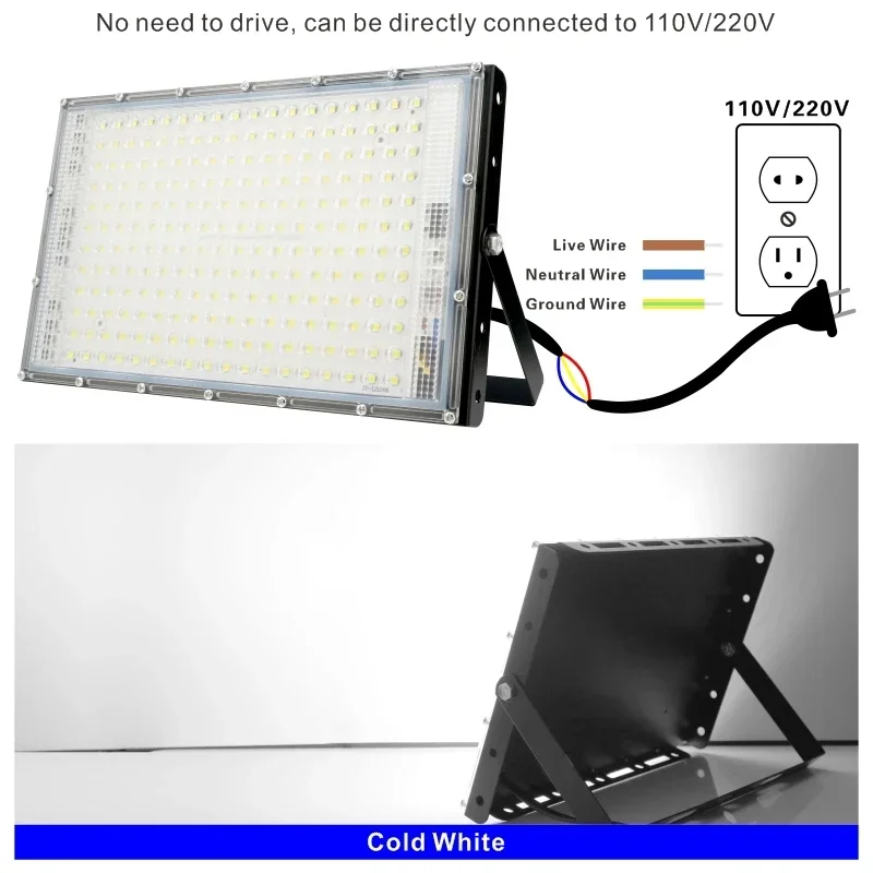 110V 220V Led フラッドライト 50 ワット 1 - Photography Lighting Uk のレビューと価格