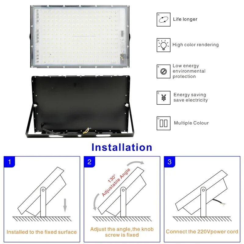 110V 220V Led フラッドライト 50 ワット 1 - Photography Lighting Uk のレビューと価格
