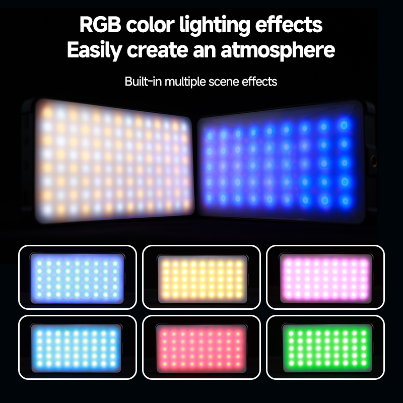 RGB LEDビデオライト、ストレートポケット撮影用照明クリ - Photography Lighting Tool のレビューと価格