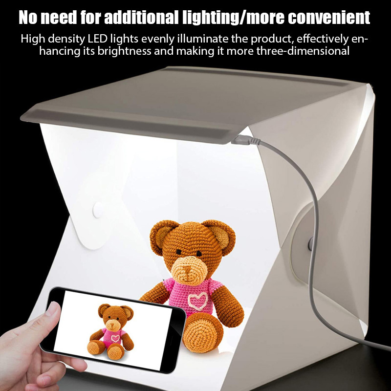 ライトボックス ミニフォトスタジオボックス 23*22*24 - Photography Lighting Styles のレビューと価格