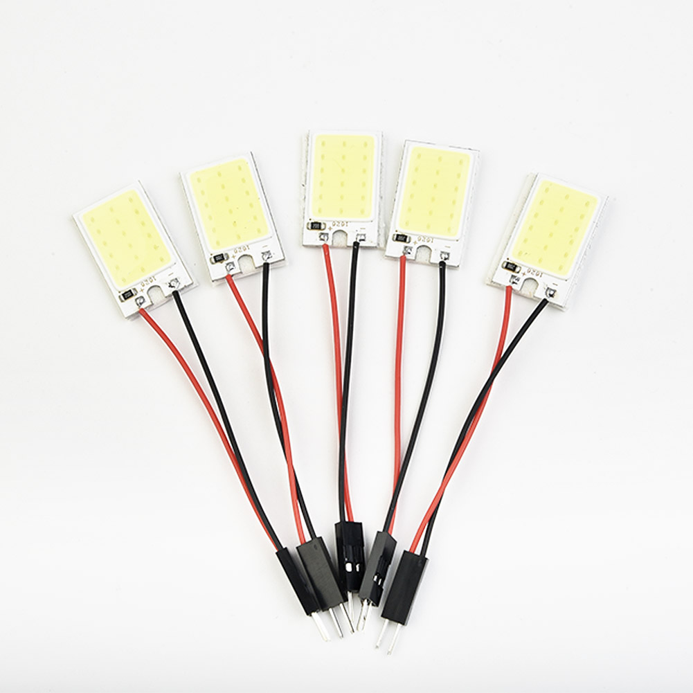 5 個ホワイト COB 18 LED チップパネル車内ドーム - Interior Photography Lighting のレビューと価格