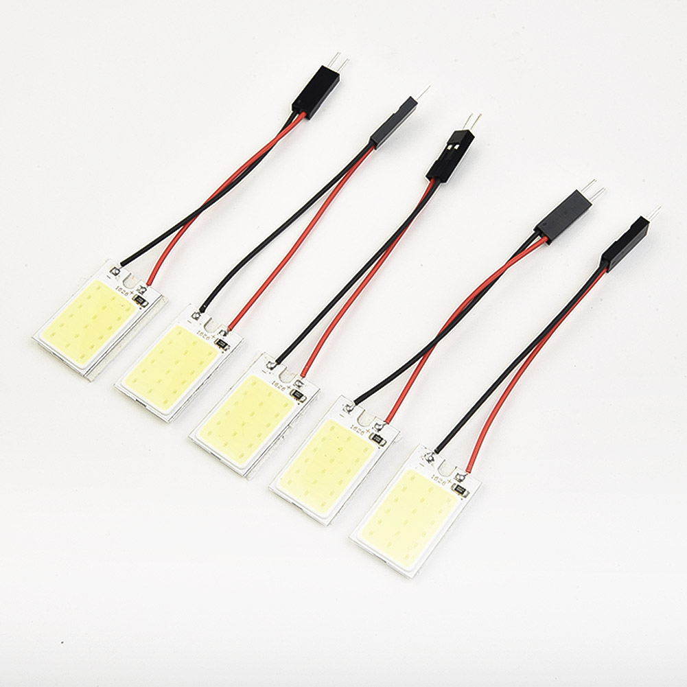5 個ホワイト COB 18 LED チップパネル車内ドーム - Interior Photography Lighting のレビューと価格