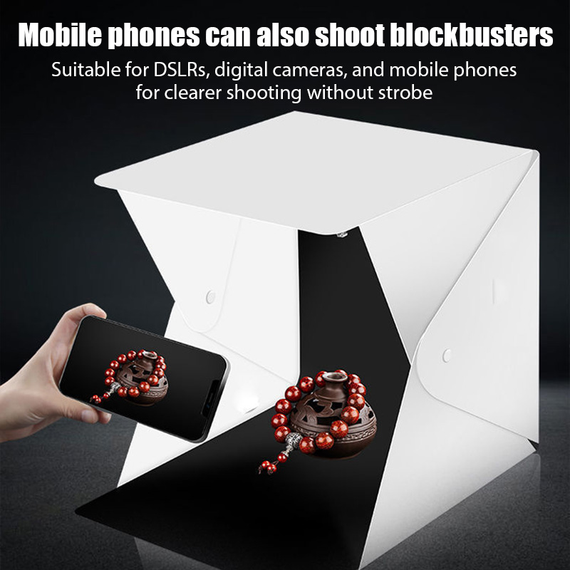 折りたたみ式ライトボックス ポータブル写真撮影用LEDフォト - Photography Lighting Tool のレビューと価格