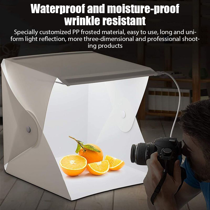 折りたたみ式ライトボックス ポータブル写真撮影用LEDフォト - Photography Lighting Tool のレビューと価格