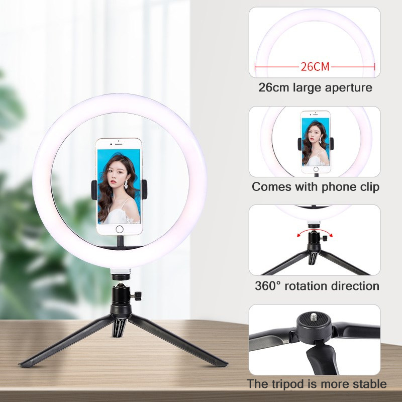 26 センチメートル 10 インチ Led リング Self - Photography Lighting Tool のレビューと価格