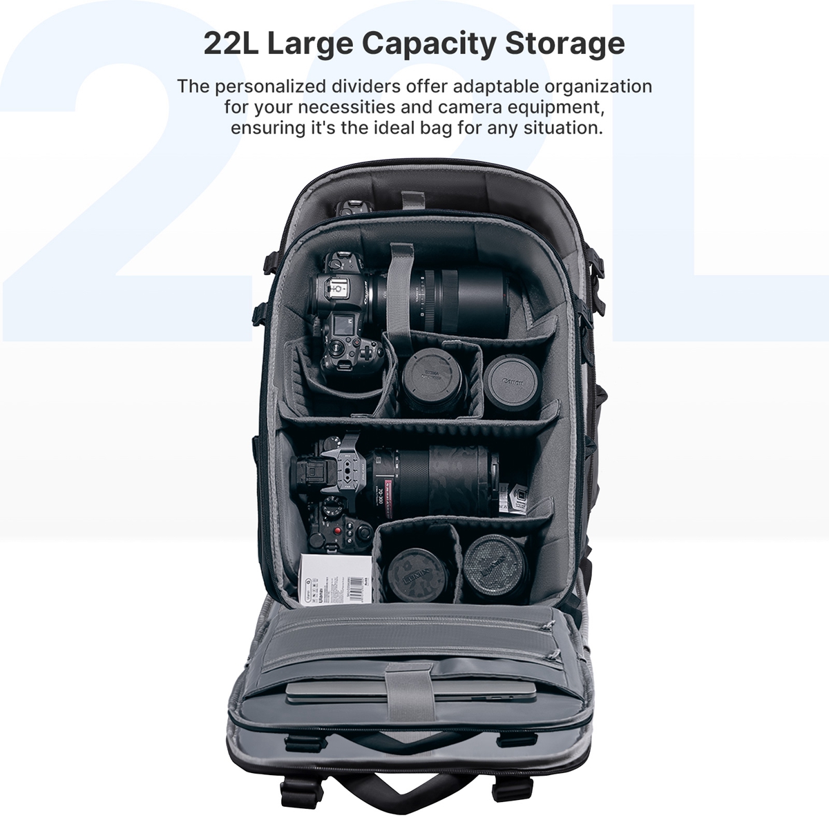 Ulanzi-大容量防水カメラバックパック,デジタル写真旅行 - Photography Lighting Bag のレビューと価格