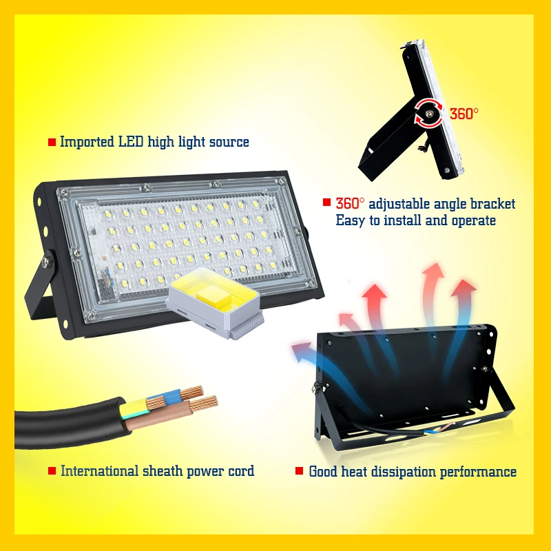 防水LEDフラッドライト,屋外リフレクター,街路灯,壁スポッ - Photography Lighting Uk のレビューと価格