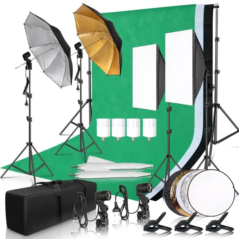 写真撮影照明キット アンブレラ フォト背景 フォトブース背景 - Photography Lighting Uk のレビューと価格