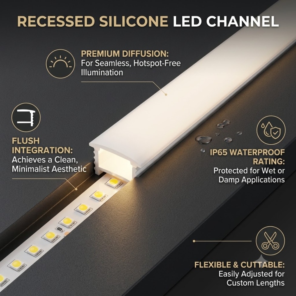 埋め込み式ホワイトシリコンチューブLEDネオンライトフレキシ - Diffusion Material Roll のレビューと価格