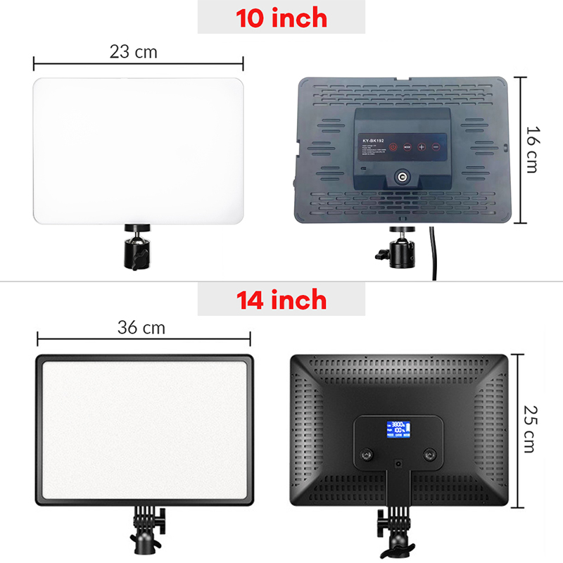 14 インチ 10 インチ LED ビデオライトパネル EU - Photography Lighting Styles のレビューと価格
