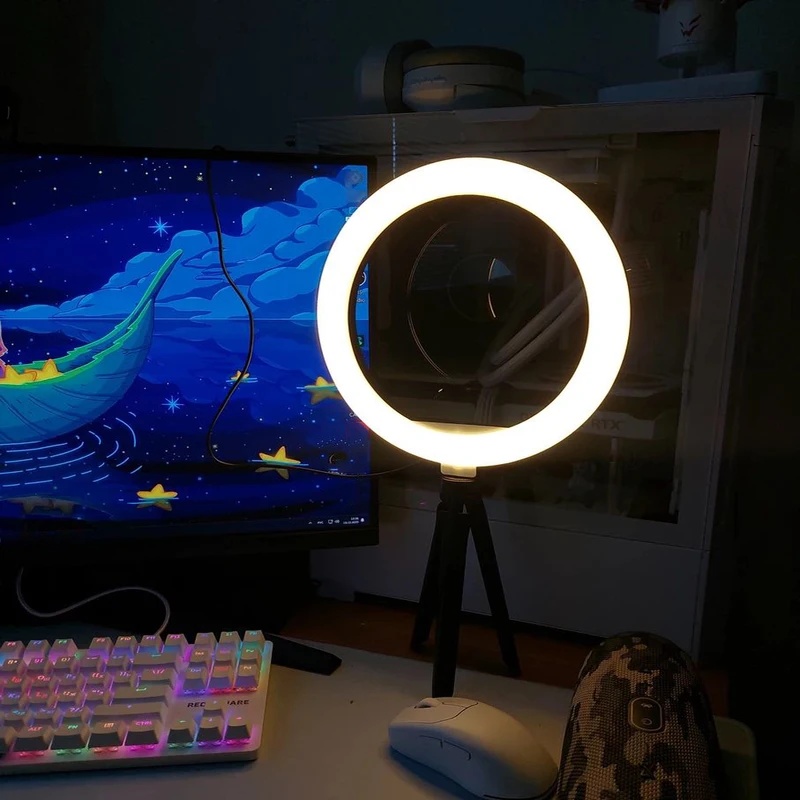 Desiontal 26cmリングライト、三脚スタンド付き、 - Photography Lighting Styles のレビューと価格