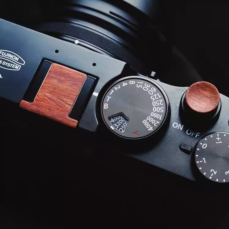 カメラ木製シャッターリリース木製ボタンと木製ホットシューカバ - Fujifilm Camera X-T30 Ii のレビューと価格