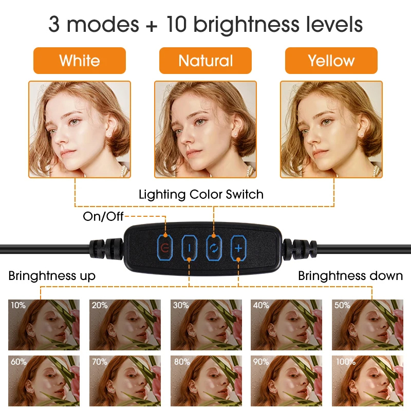 10 インチ LED Selfie リングライトサークル補助 - Photography Lighting Styles のレビューと価格