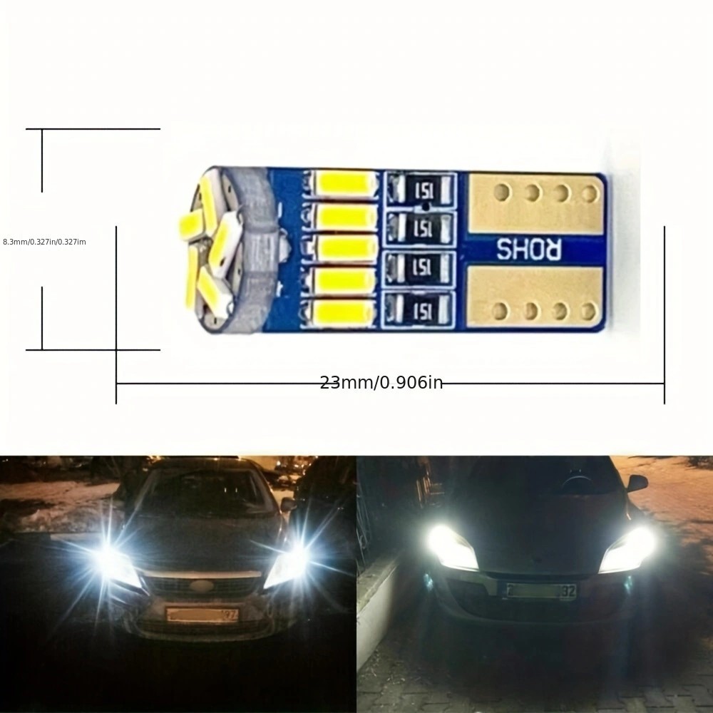10個入り 車用LEDライト T10 4014 15SMD読 - Interior Photography Lighting のレビューと価格
