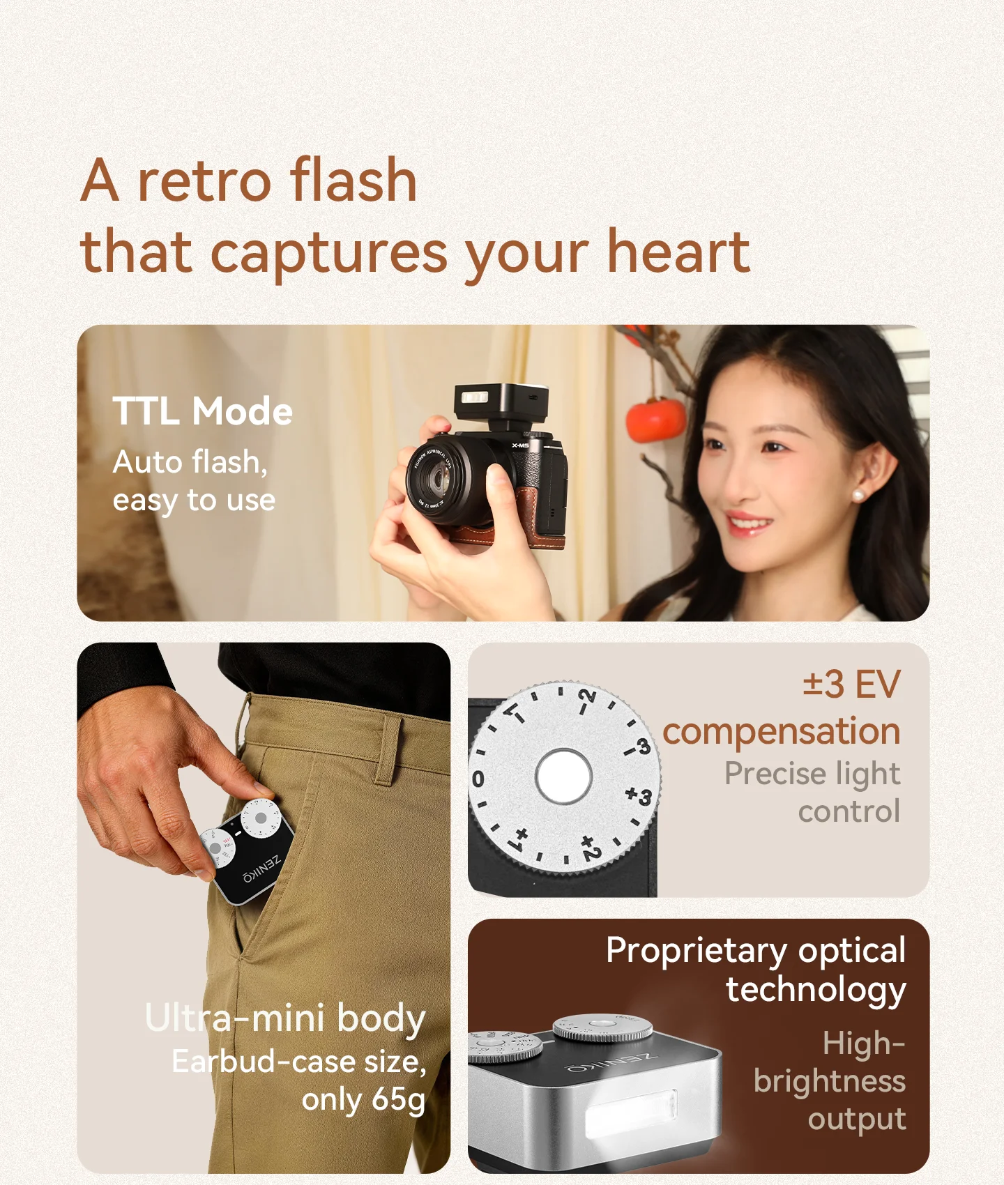 ZENIKO ZT12 コンパクトレトロ TTL スピードラ - Photography Lighting Brands のレビューと価格