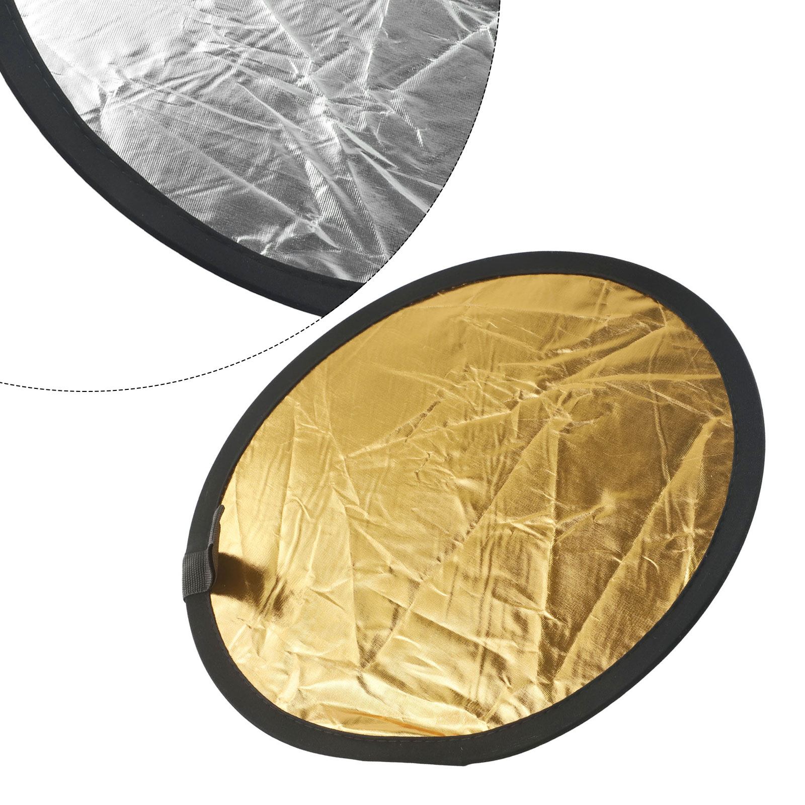 5-in-1ハンドヘルド写真撮影用リフレクター、ゴールド、シ - Reflector Disc Silver のレビューと価格