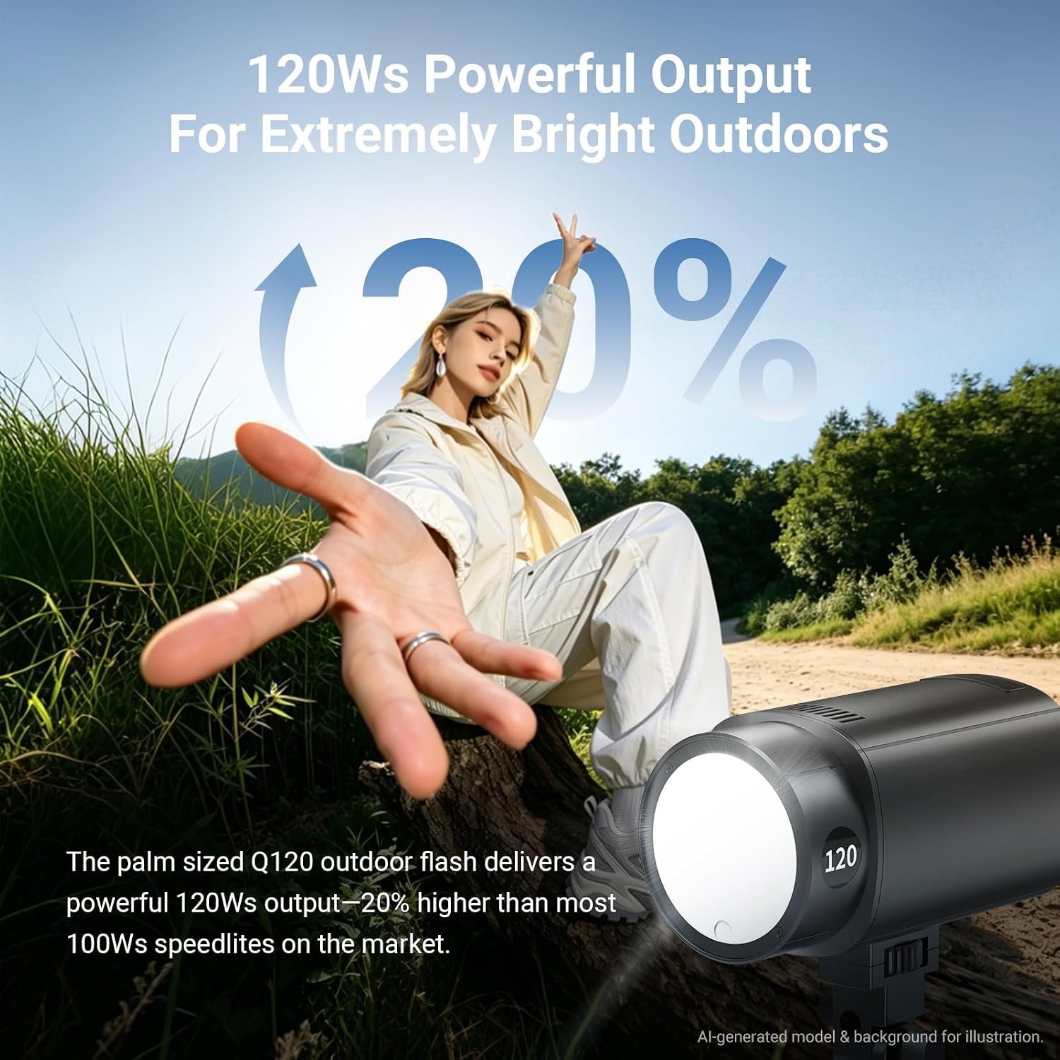 NEEWER Q120 120Ws 2.4G TTL屋外スト - Portable Strobe Monolight のレビューと価格
